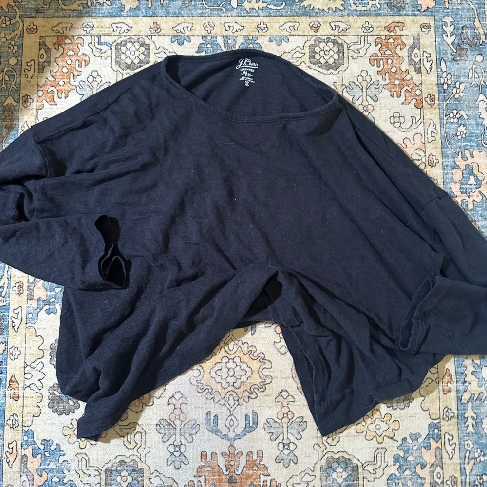 NWOT J. Crew Linen Top